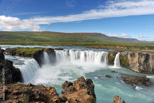 The unique waterfall Godafoss is one of the symbols of Iceland © Oleksandr Umanskyi