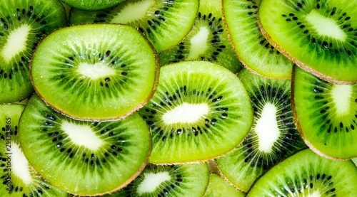 Fresh green Kiwi fruit