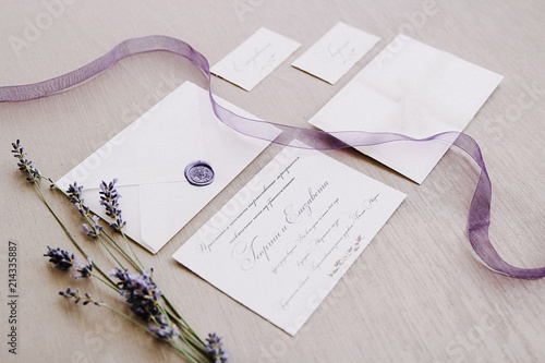 Provence invitations to the wedding