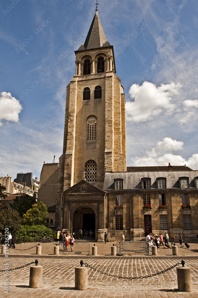 Obraz premium Kirche Saint Germain des Pres in, Paris, Ile de France, Frankreich