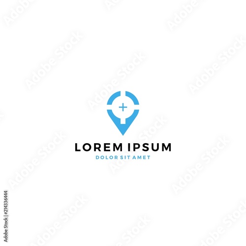 pin locator location focus target logo template vector icon Free Download pin locator location focus target logo template vector icon - GFXLoad