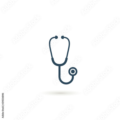 Stethoscope icon vector illustration isolated on white background