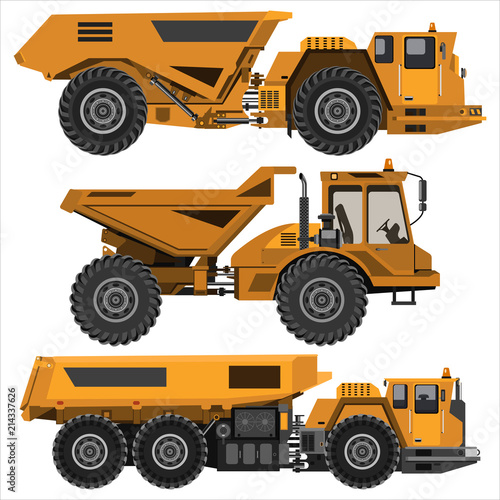 powerful articulated dump truck © grandnat