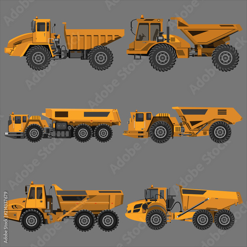 powerful articulated dump truck