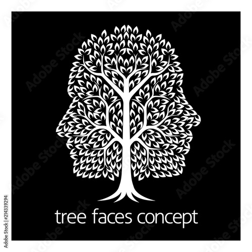 Faces Tree Icon