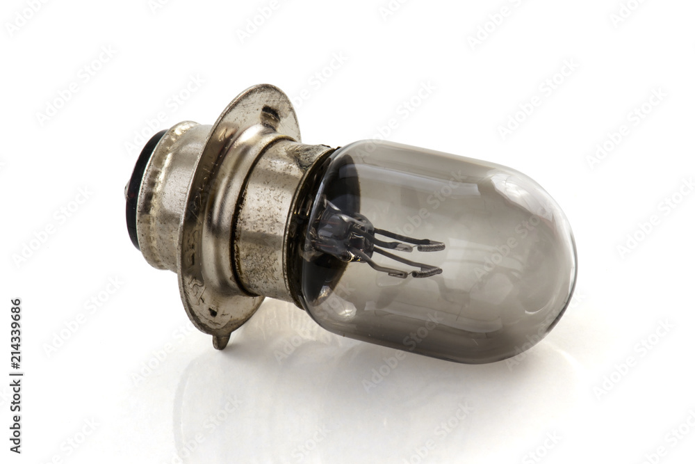 burn bulb isolated on white background burn bulb isolated on white background