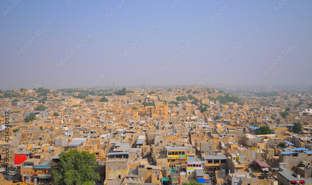 Aerial view of Jaisalmer city.