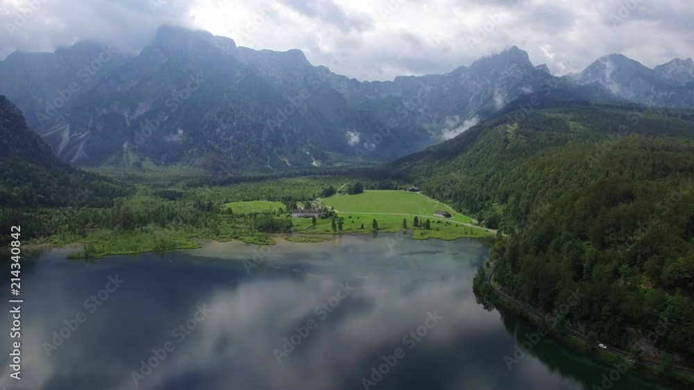 Almsee lake, goasau, austria Almsee lake, goasau, austria