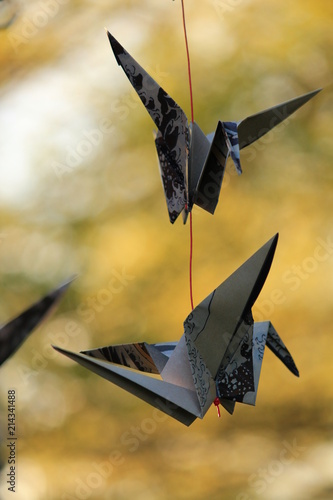 Japanese Paper Origami Cranes