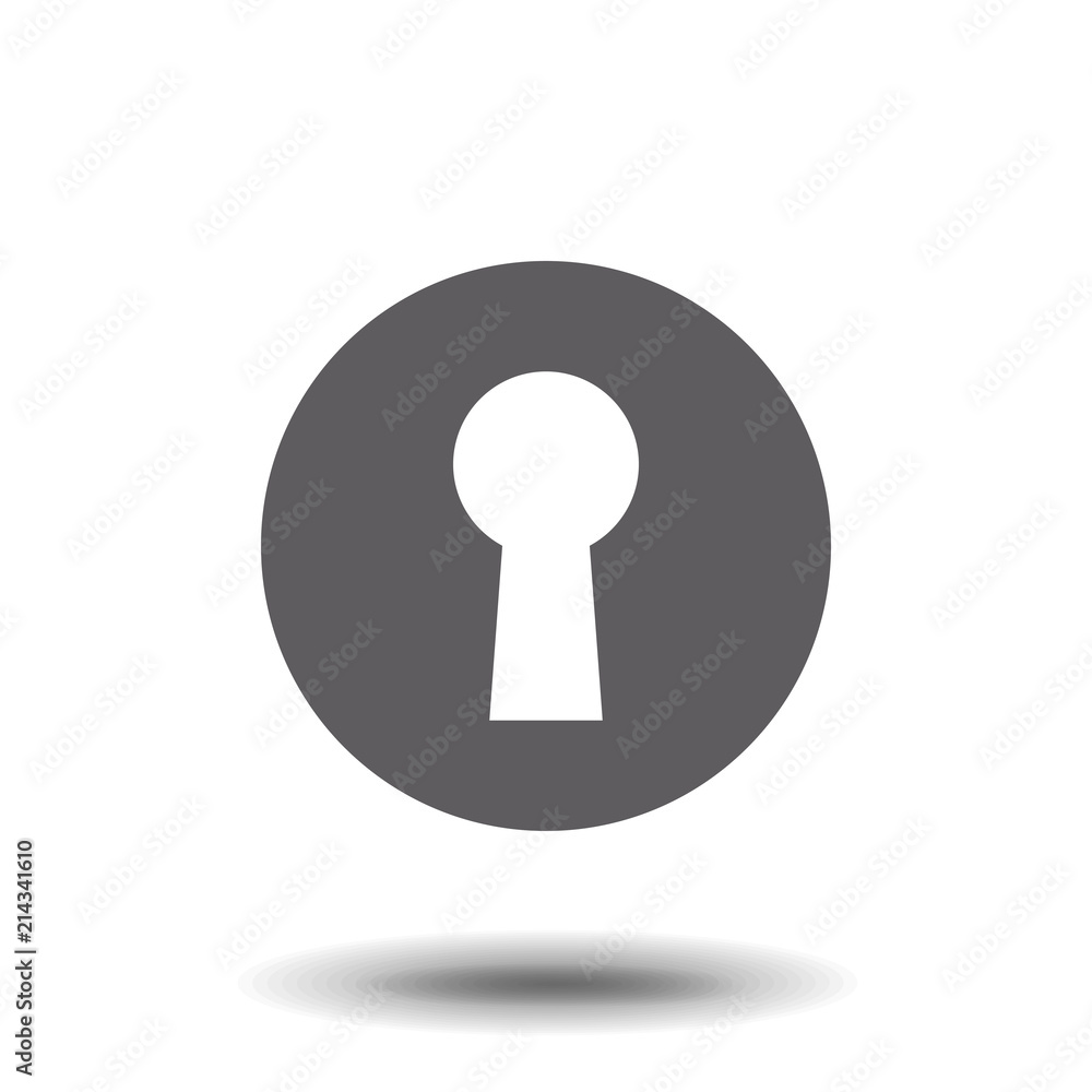 Keyhole icon. Simple web black icon, can be used as web element icon on white background Keyhole icon. Simple web black icon, can be used as web element icon on white background