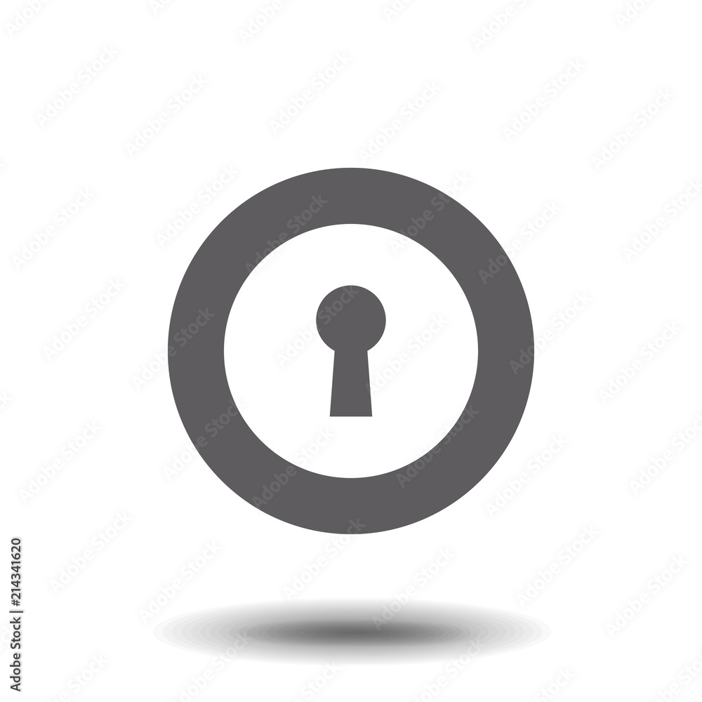 Keyhole icon. Simple web black icon, can be used as web element icon on white background Keyhole icon. Simple web black icon, can be used as web element icon on white background