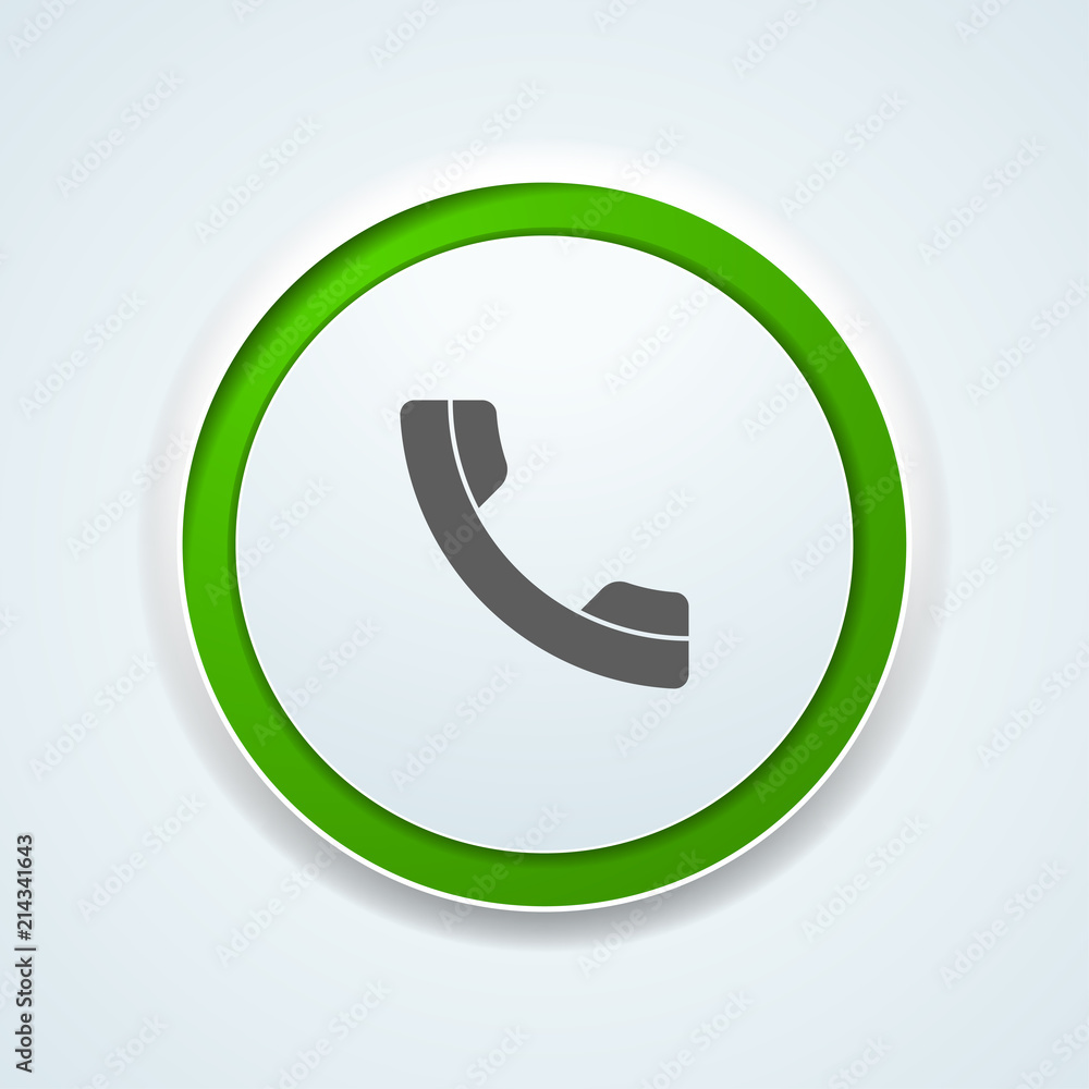 Contact Call Phone button illustration Contact Call Phone button illustration