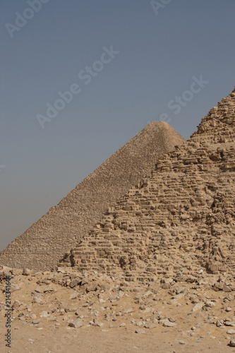 A pyramid behind another