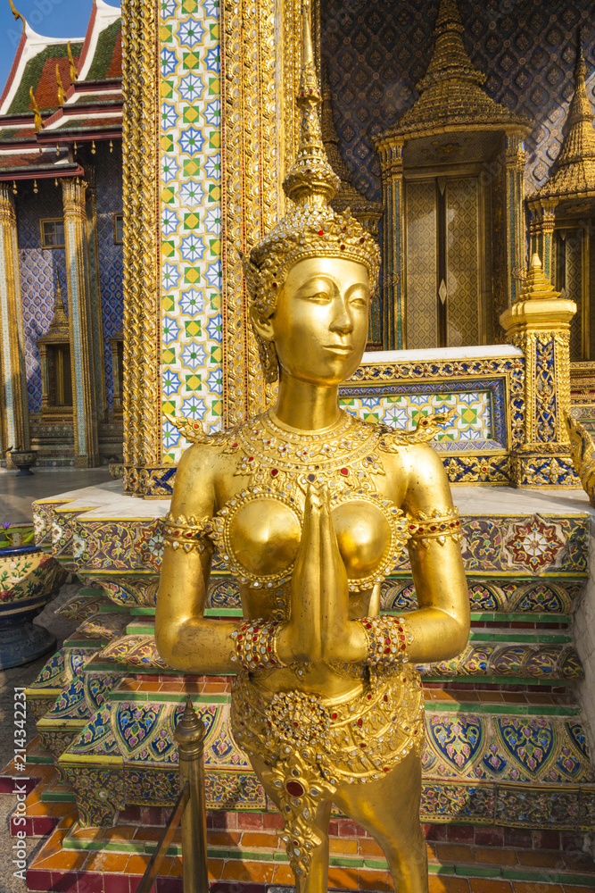 kinaree, a mythology figure, is watching the temple in the Grand Palace