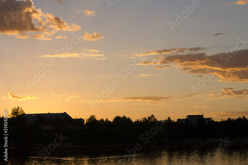 Golden Dusk Country Skyline