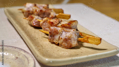 豚ロース肉の串焼き