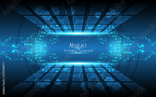Abstract technology background Hi-tech communication concept innovation background vector illustration