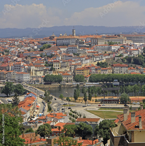 the cityscape of portuguese city Coimbra