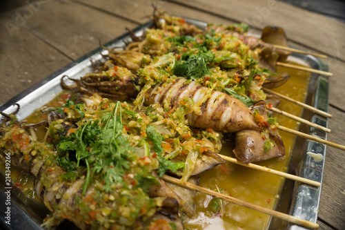 Squid Chilli Seafood