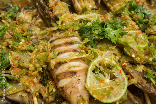 Squid Chilli Seafood