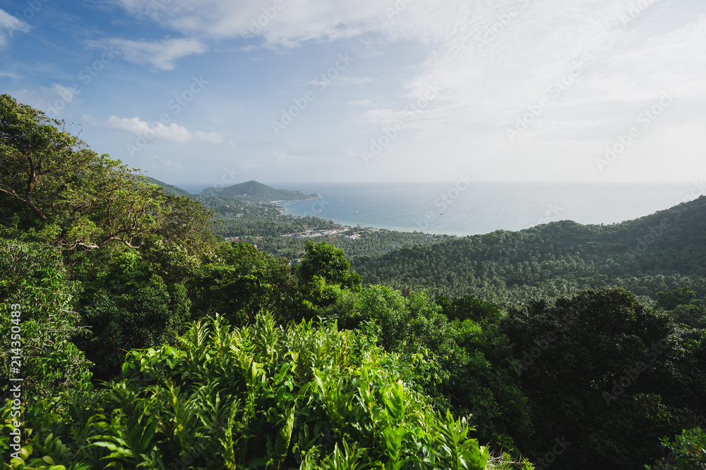 Viewpoint of tropical island Koh Tao