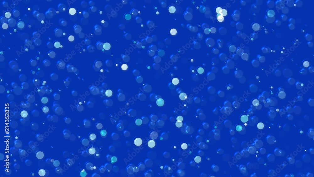 Abstract animated computer screen saver background with moving white circles on a blue background 3d rendering Abstract animated computer screen saver background with moving white circles on a blue background 3d rendering