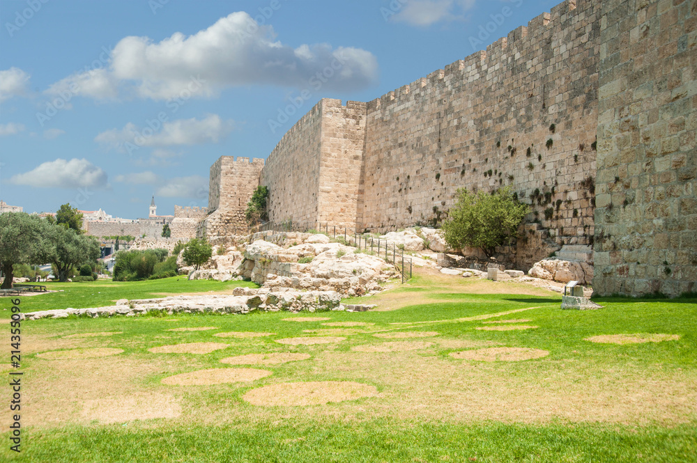 Walls of the ancient holy Jerusalem
