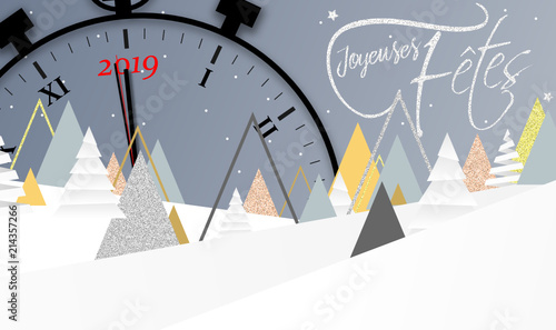 2019 - Bonne année - happy new year - clock - horloge - compte à rebours - countdown