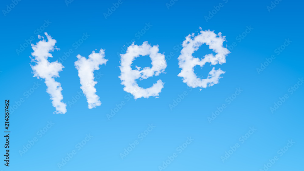 Free Text Shaped Cloud Free Text Shaped Cloud