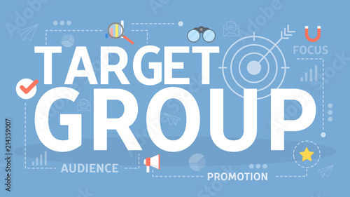 Target group concept illustration
