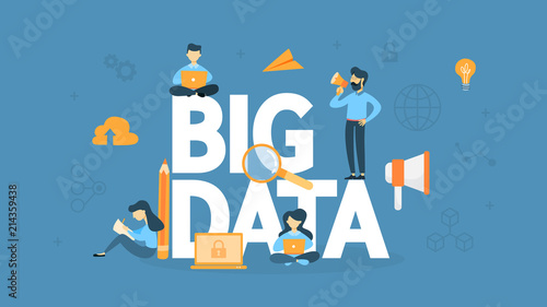 Big data concept illustration