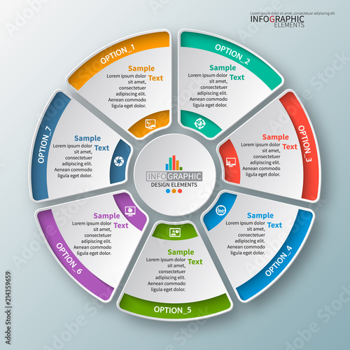 Abstract 3D Paper Infographics