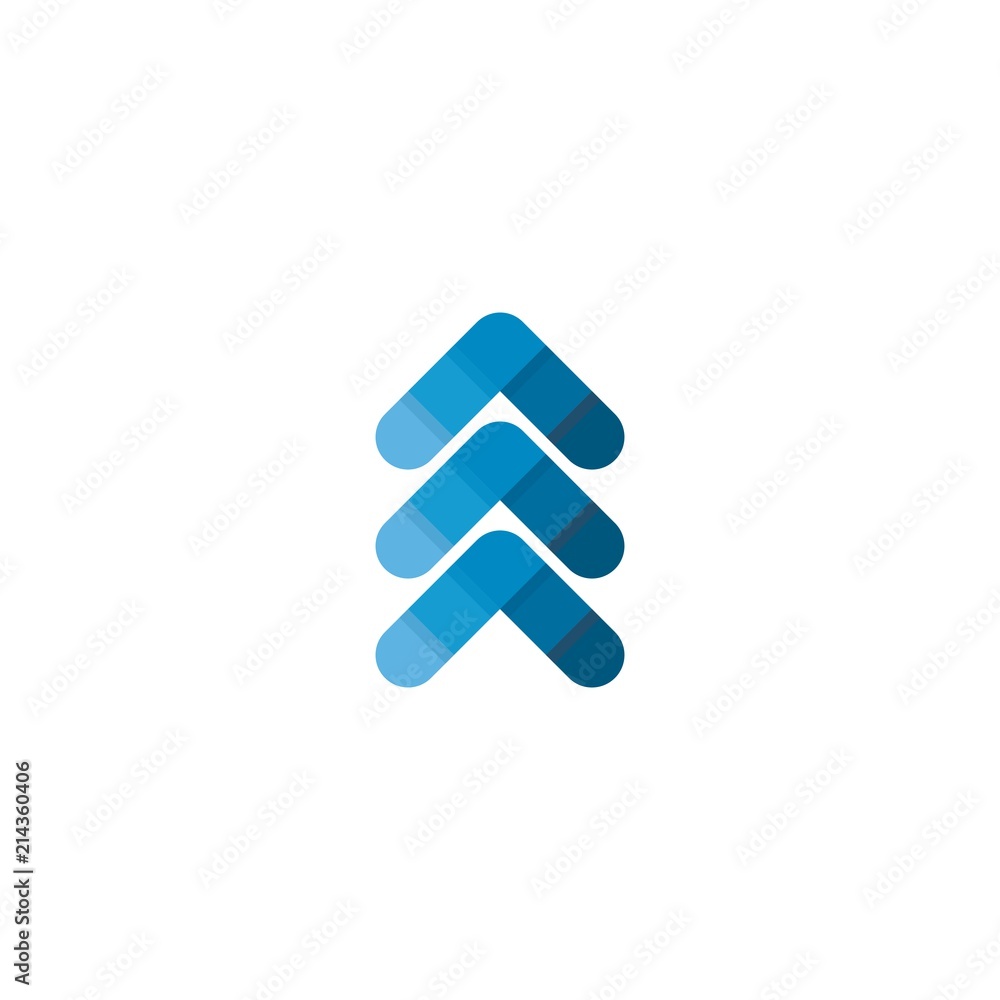 Up arrow symbol logo. Up arrow symbol logo.