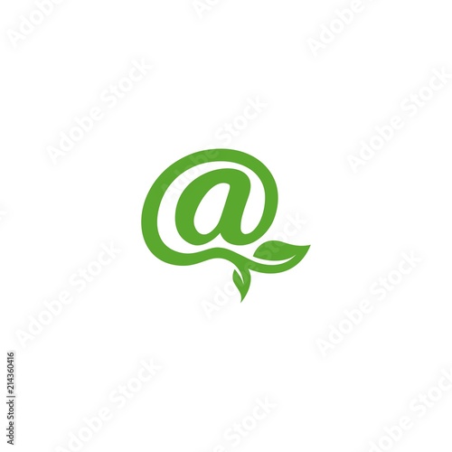 Nature email symbol logo.