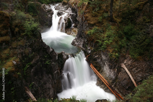 Little Qualicum Provincial Park, Parksville, Qualicum, British Columbia, Vancouver Island, Canada, Waterfall photo