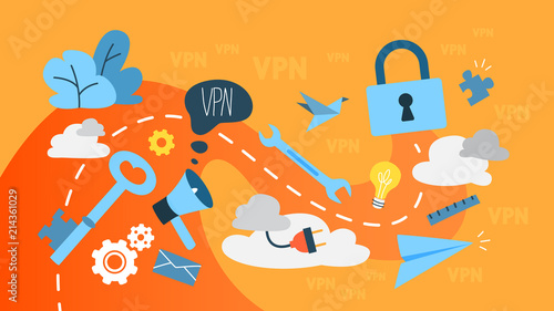 VPN abstract illustration