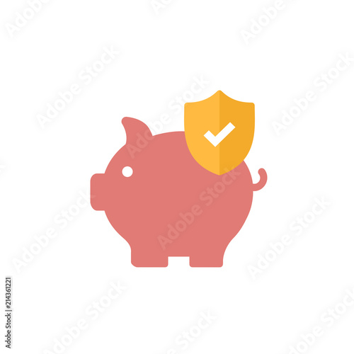 Piggy Bank Economy Flat Icon