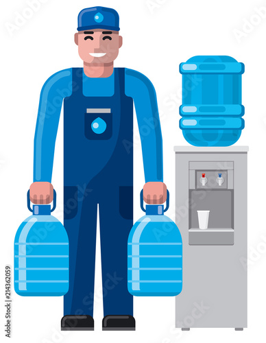  water delivery service man
