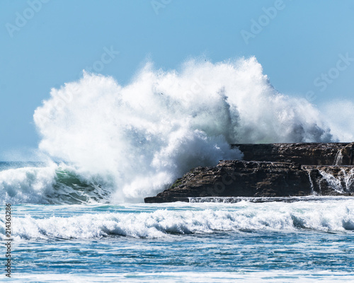 crashing waves