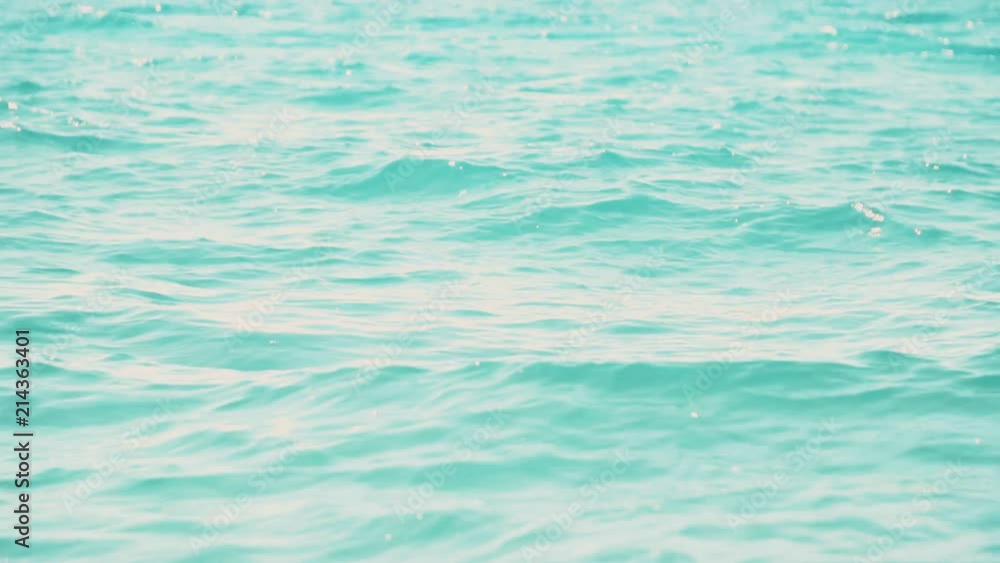 Clip of some clear and blue water with little waves. Clip of some clear and blue water with little waves.