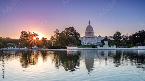 Sunrise Timelaps of Capitol Reflecting Pool