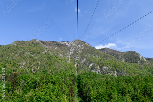 Cable car to Velika planina, a plateau near Kamnik, Slovenia