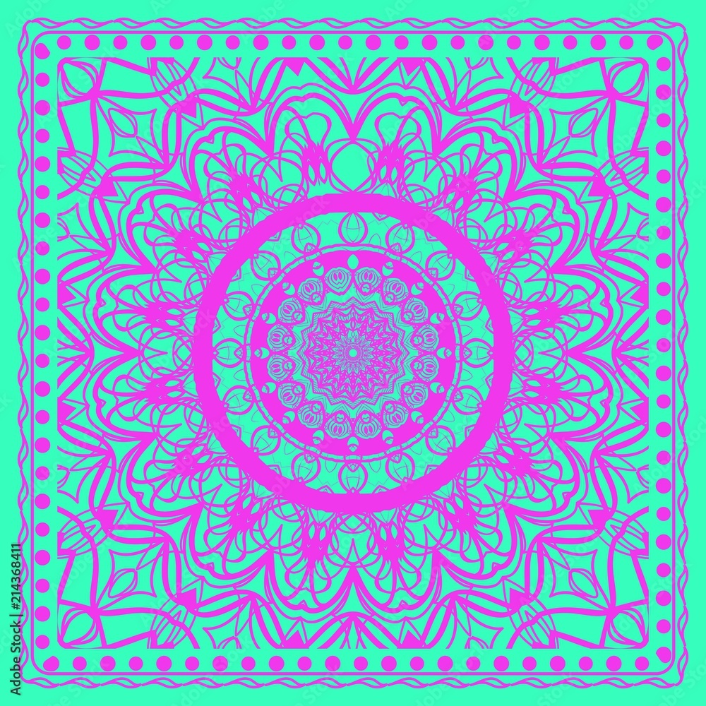 Mandala floral pattern. vector illustration Mandala floral pattern. vector illustration