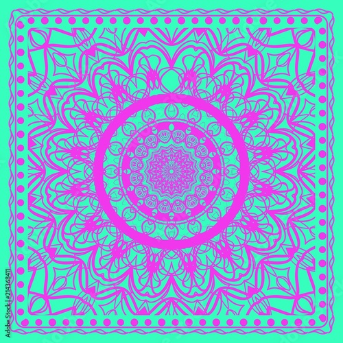 Mandala floral pattern. vector illustration