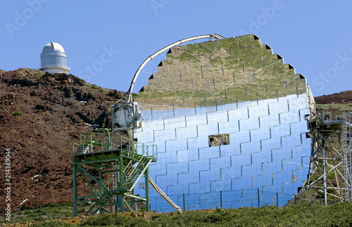 reflector telescope on Roque de los Muchachos, La Palma, Canary Islands, Spain photo