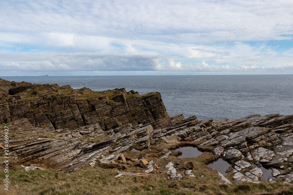 slanted rock in orkney