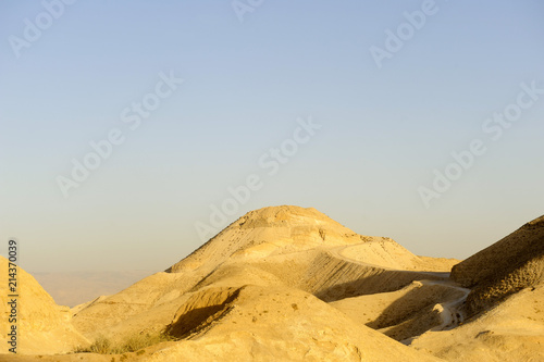  Berg in der Wüste Judäa, Wadi el Qelt , Nähe Jericho, Westjordanland, Israel, Naher Osten, Vorderasien