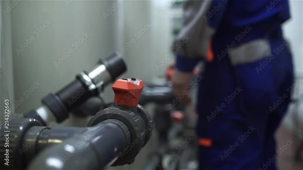 The employee opens the alternate valves at the treatment plants The employee opens the alternate valves at the treatment plants