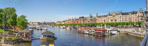 Photography summer view on Strandvagen