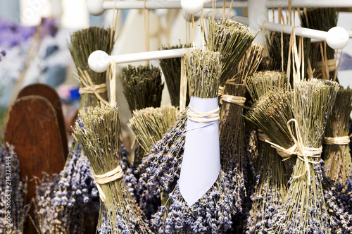 Fototapeta Naklejka Na Ścianę i Meble -  Lavender bouquets in Tihany , Hungary
